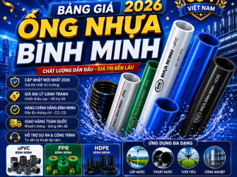 Bảng Gi&aacute; Ống Nhựa B&igrave;nh Minh 2026 &ndash; B&aacute;o Gi&aacute; Mới Nhất Từ Nh&agrave; M&aacute;y