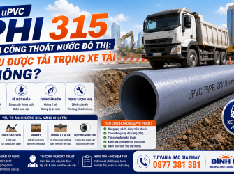 Ống uPVC phi 315 L&agrave;m Cống Tho&aacute;t Nước Đ&ocirc; Thị: Chịu Được Tải Trọng Xe Tải Kh&ocirc;ng?