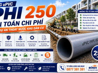 Ống uPVC phi 250: B&agrave;i To&aacute;n Chi Ph&iacute; Cho Dự &Aacute;n Tho&aacute;t Nước Khu D&acirc;n Cư
