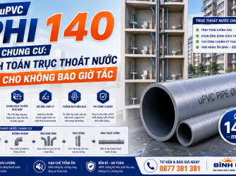 Ống uPVC Phi 140 Cho Chung Cư: T&iacute;nh To&aacute;n Trục Tho&aacute;t Nước Sao Cho Kh&ocirc;ng Bao Giờ Tắc