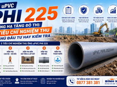 Ống uPVC phi 225 Trong Hạ Tầng Đ&ocirc; Thị: 5 Ti&ecirc;u Ch&iacute; Nghiệm Thu Chủ Đầu Tư Hay Kiểm Tra