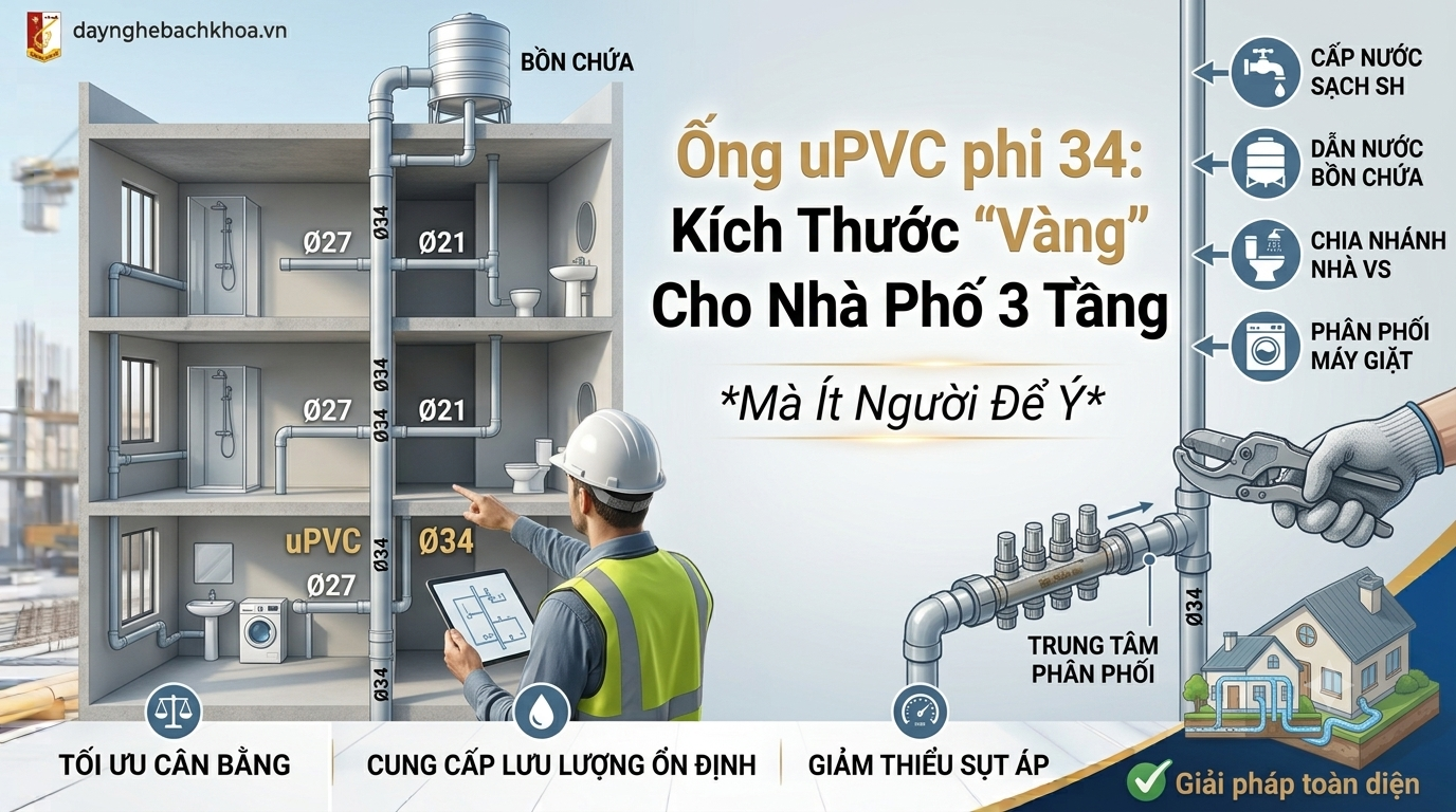 Ống uPVC phi 34