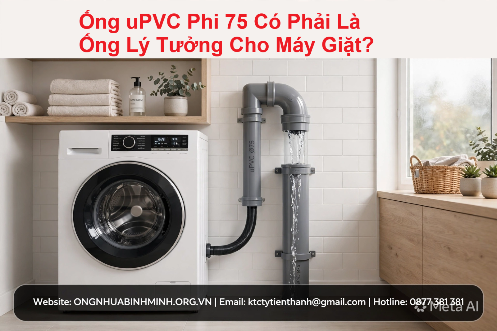 Ống uPVC Phi 75 Có Phải Là Ống Lý Tưởng Cho Máy Giặt?