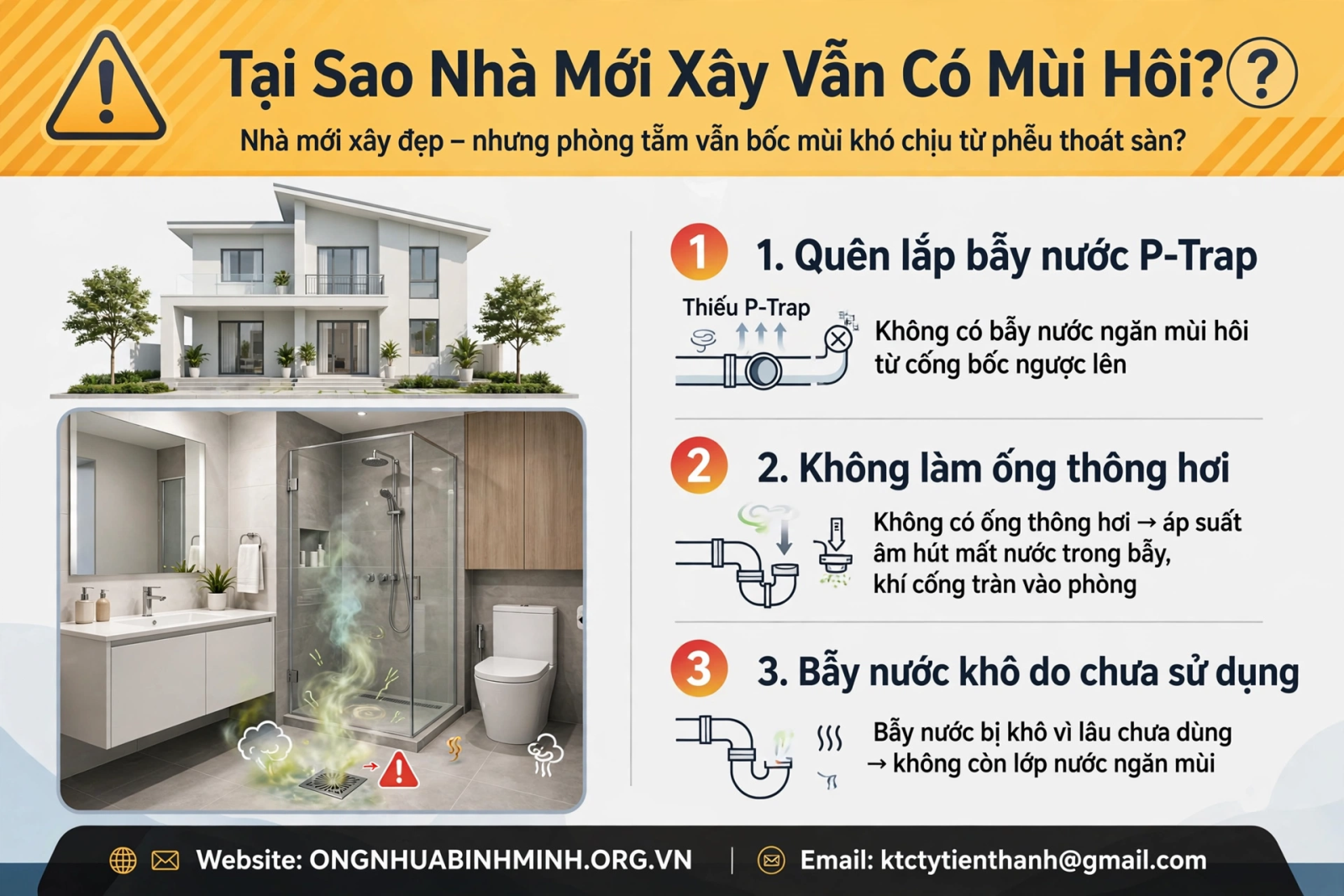 Tại Sao Nhà Mới Xây Vẫn Có Mùi Hôi?