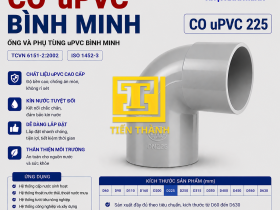 CO (C&uacute;t) uPVC 225 B&Igrave;NH MINH (90 độ)