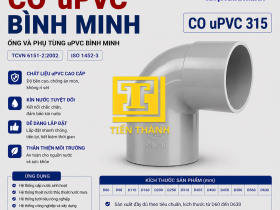 CO (C&uacute;t) uPVC 315 B&Igrave;NH MINH (90 độ)