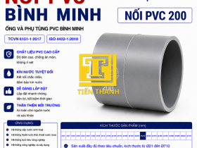 NỐI PVC 200 B&Igrave;NH MINH 
