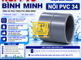 NỐI PVC 34 B&Igrave;NH MINH 