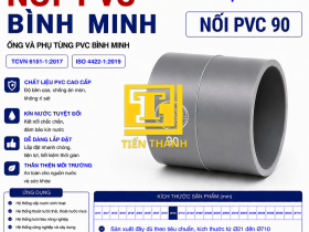 NỐI PVC 90 B&Igrave;NH MINH 